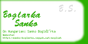boglarka sanko business card